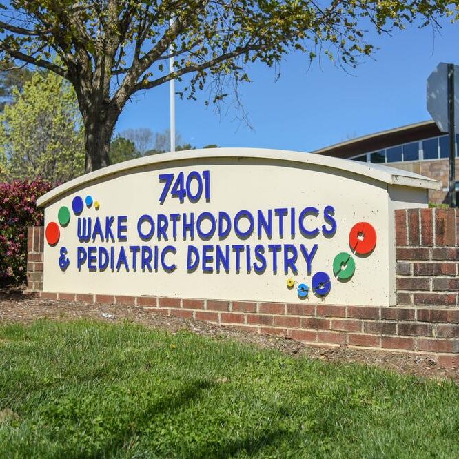 Wake-orthodontics-and-pediatric-dentistry-exterior-sign Request an appointment